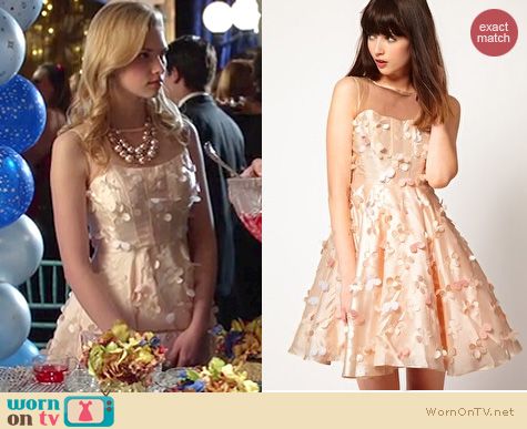 Hart of Dixie Style: ASOS Nishe floral lazer cut dress worn by Claudia Lee