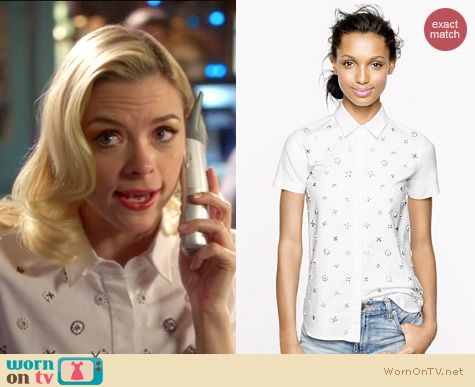 Hart of Dixie Style: J. Crew Collection beaded shirt worn by Jaime King