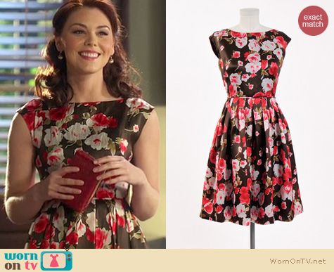 Hart of Dixie Style: Tess and Co Judy dress in Chocolate and Roses worn by Kaitlyn Black