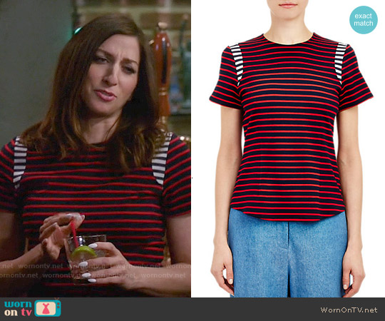 Harvey Faircloth Sailor Stripe T-shirt worn by Gina Linetti (Chelsea Peretti) on Brooklyn Nine-Nine