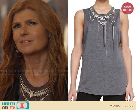 Haute Hippie Chains & Necklaces Muscle Tee worn by Connie Britton on Nashville