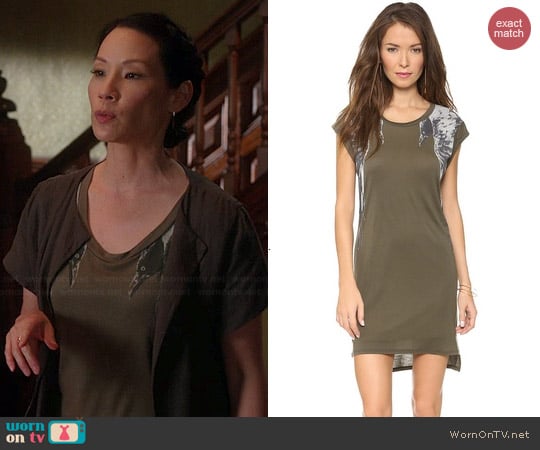 Haute Hippie Raven Dress worn by Lucy Liu on Elementary