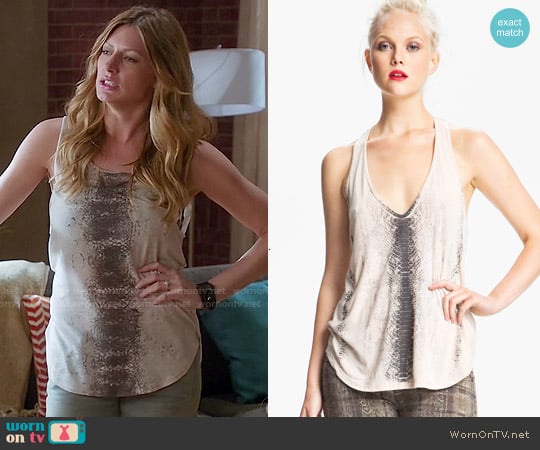 Haute Hippie Snake Print Tank worn by Josslyn Carver (Jes Macallan) on Mistresses