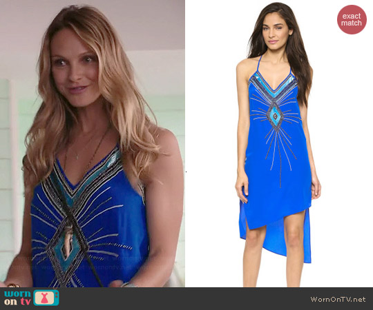 Haute Hippie V-neck Embellished Dress worn by Beau Garrett on GG2D