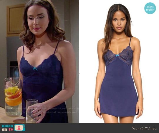 Heidi Klum Intimates Sabine Chemise worn by Ivy Forrester (Ashleigh Brewer) on The Bold and the Beautiful