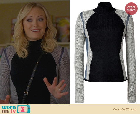 Helmut Lang Alpaca-Silk Pullover worn by Malin Akerman on Trophy Wife