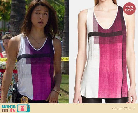 Helmut Lang Chroma Tank worn by Grace Parks on Hawaii Five-O