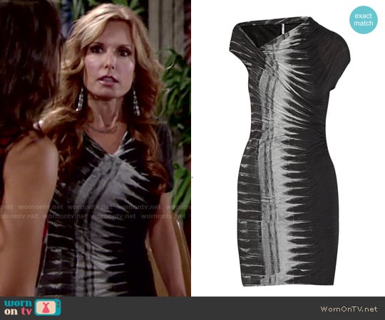 Helmut Lang Frequency Print Dress worn by Lauren Fenmore (Tracey Bregman) on The Young and the Restless