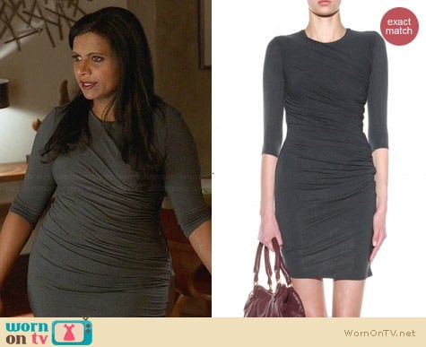 Helmut Lang Nova Dress worn by Mindy Kaling on The Mindy Project