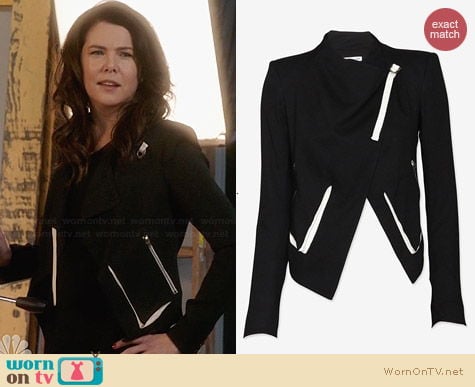 Helmut Lang Sugar Cropped Jacket worn by Lauren Graham on Parenthood