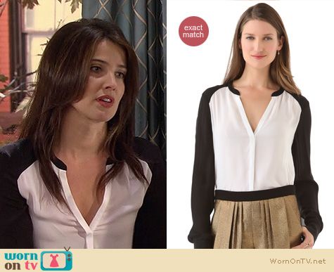 How I Met Your Mother Fashion: ALC Hayden blouse worn by Cobie Smulders