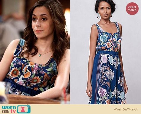 HIMYM Fashion: Anthropologie Silk Mabel Dress worn by Cristin Milioti