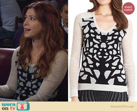 How I Met Your Mother Fashion: Diane von Furstenberg Feronia Sweater worn by Alyson Hannigan