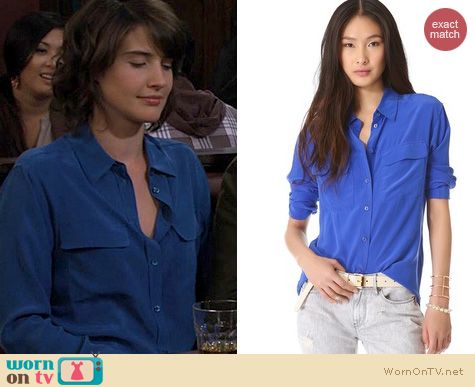 HIMYM Fashion: Equipment Signature Blouse worn by Cobie Smulders