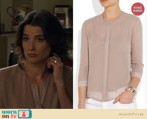 HIMYM Fashion: J Brand Juliette Blouse worn by Cobie Smulders