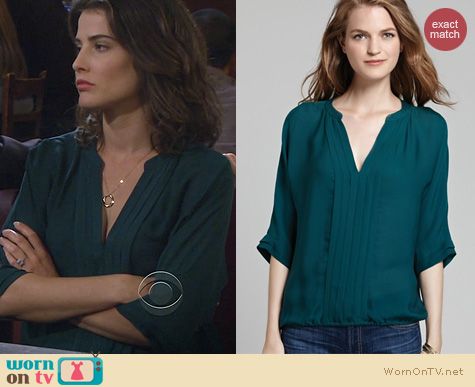 HIMYM Fashion: Joie Marru Blouse in Botanical worn by Cobie Smulders