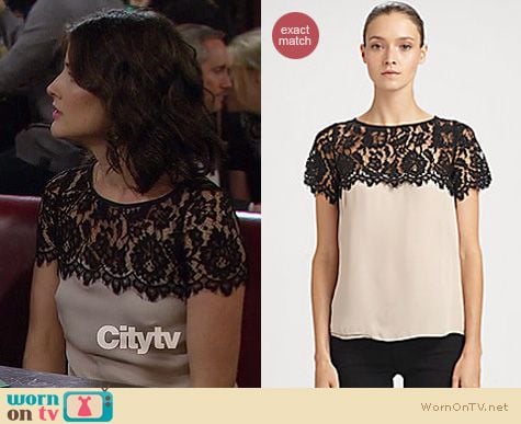 How I Met Your Mother Fashion: Milly Mila top worn by Cobie Smulders