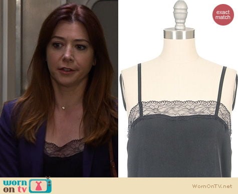 HIMYM Fashion: L'Agence French Lace Trim Cami worn by Alyson Hannigan