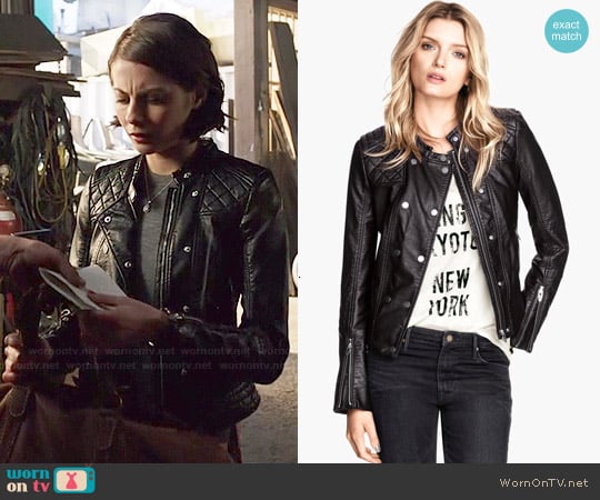 H&M Biker Jacket worn by Thea Queen (Willa Holland) on Arrow