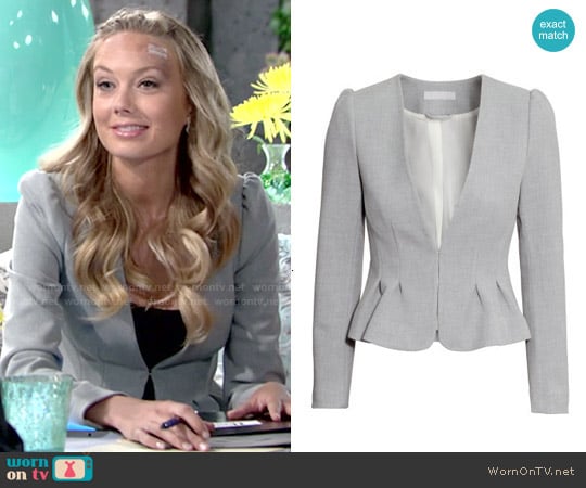 H&M Fitted Jacket worn by Abby Newman (Melissa Ordway) on The Young and the Restless