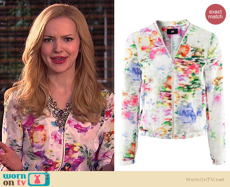 H&M Floral Jacket worn by Dove Cameron on Liv & Maddie