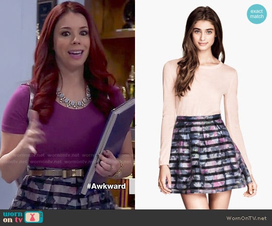 H&M Short Organza Skirt worn by Tamara Fashion (Jillian Rose Reed) on Awkward