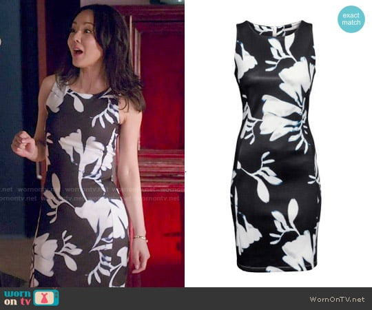 H&M Sleeveless Dress in Black worn by Karen Rhodes (Yunjin Kim) on Mistresses