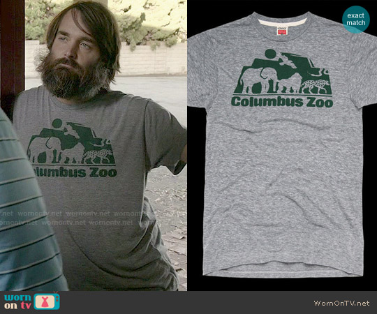 Homage The Columbus Zoo T-shirt worn by Phil Miller (Will Forte) on Last Man On Earth