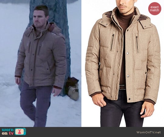 Hugo Boss Dery Jacket worn by Stephen Amell on Arrow