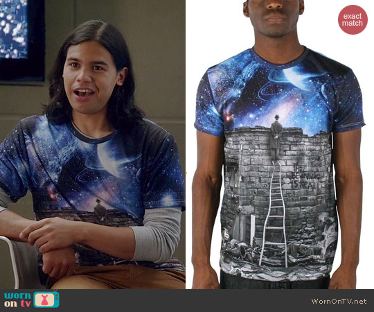 Imaginary Foundation The Beginning is Near Sublimation Tee worn by Carlos Valdes on The Flash