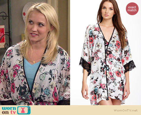 In Bloom Poppies Wrap worn by Emily Osment on Young & Hungry