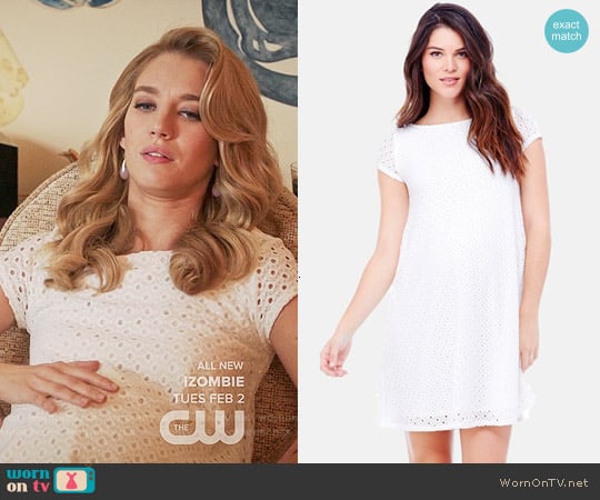 Ingrid & Isabel Lace Shift Maternity Dress worn by Petra Solano (Yael Grobglas) on Jane the Virgin