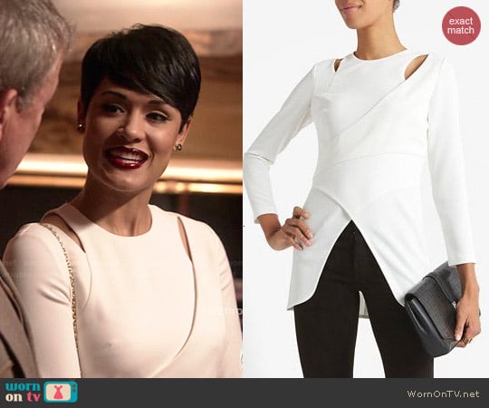 Intermix Noreen Cutout Wrap Top worn by Anika Calhoun (Grace Gealey) on Empire