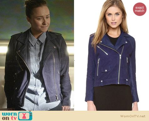 IRO Adila Leather Moto Jacket worn by Hayden Panettiere on Nashville