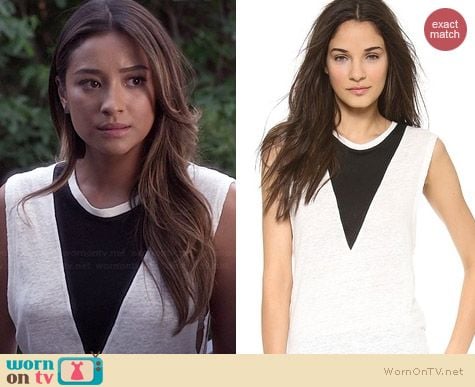 IRO Slavna Top worn by Shay Mitchell on PLL