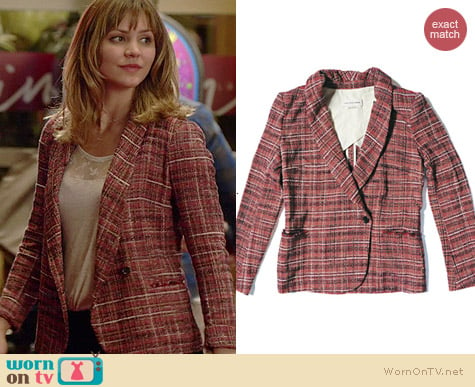 Isabel Marant Gabe Tweed Blazer worn by Katharine McPhee on Scorpion