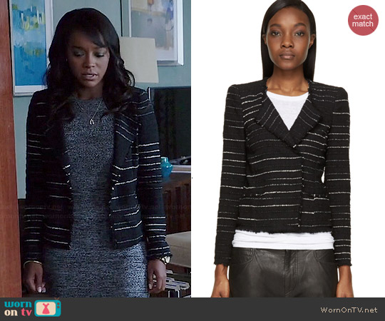 Isabel Marant Glenn Summer Cowens Jacket worn by Michaela Pratt (Aja Naomi King) on How to Get Away with Murder