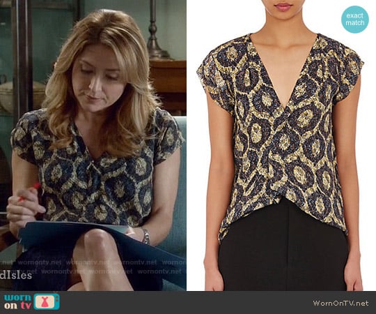 Isabel Marant Trudy Top worn by Maura Isles (Sasha Alexander) on Rizzoli and Isles