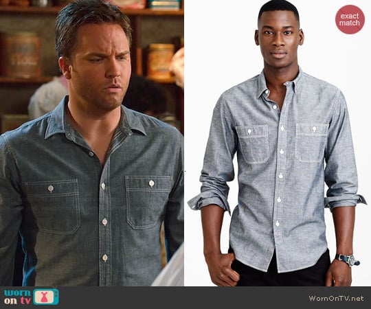 Chambray Utility Shirt worn by Scott Porter on Hart of Dixie