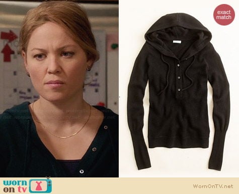 J. Crew Collection Cashmere Getaway Hoodie worn by Erika Christensen on Parenthood