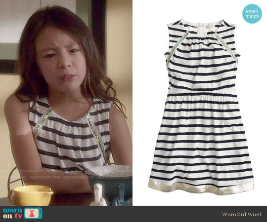 J. Crew Girls' Cross-back Striped Sundress worn by Lily Tucker-Pritchett (Aubrey Anderson-Emmons) on Modern Family