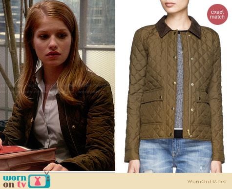 J. Crew Quilted Tack Jacket worn by Genevieve Angelson on House of Lies