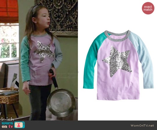 J. Crew Sequin Star Tee worn by Aubrey Anderson-Emmons on Modern Family