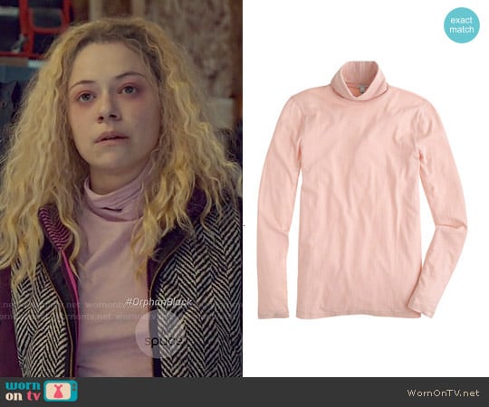 J. Crew Tissue Turtleneck worn by Helena (Tatiana Maslany) on Orphan Black