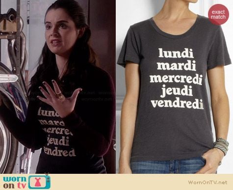 J. Crew Weekdays Tee worn by Vanessa Marano on Switched at Birth