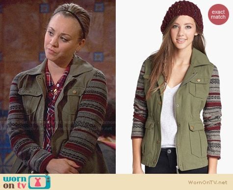 Jack Knit Sleeve Jacket worn by Kaley Cuoco on The Big Bang Theory