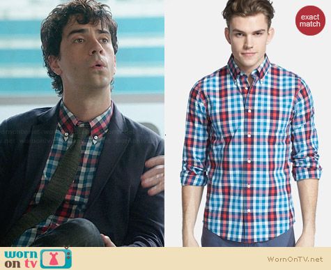 Jack Spade Avery Shirt worn by Hamish Linklater on The Crazy Ones