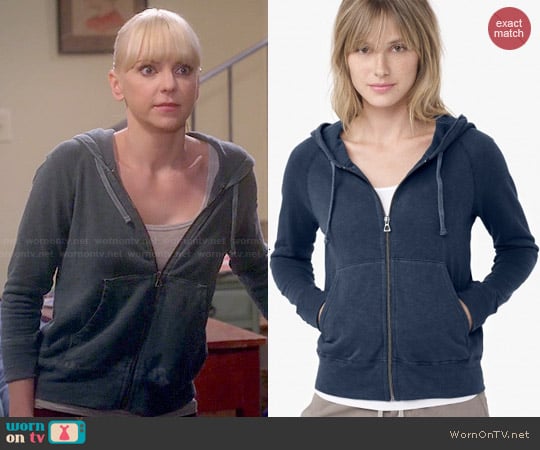 James Perse Vintage Fleece Hoodie worn by Christy Plunkett (Anna Faris) on Mom