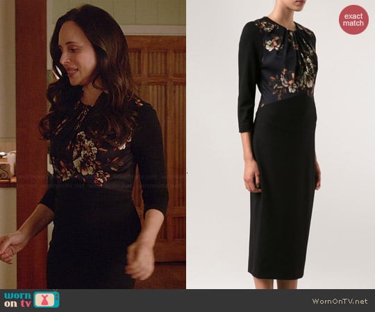 Jason Wu Crepe Floral Dress worn by Madeleine Stowe on Revenge