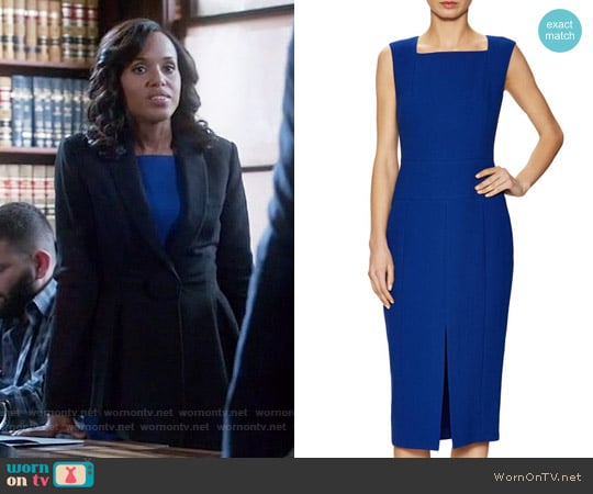 Jason Wu Crepe Sleeveless Sheath Dress worn by Olivia Pope (Kerry Washington) on Scandal